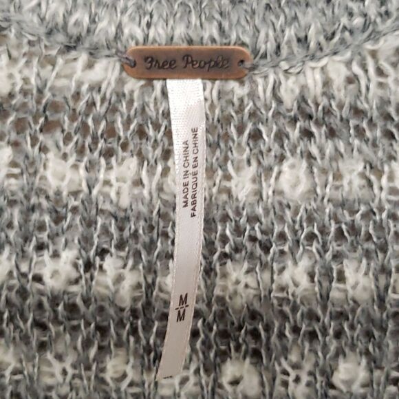 FREE PEOPLE Alpaca Duster Cardigan Grey Combination NWOT - Picture 10 of 13